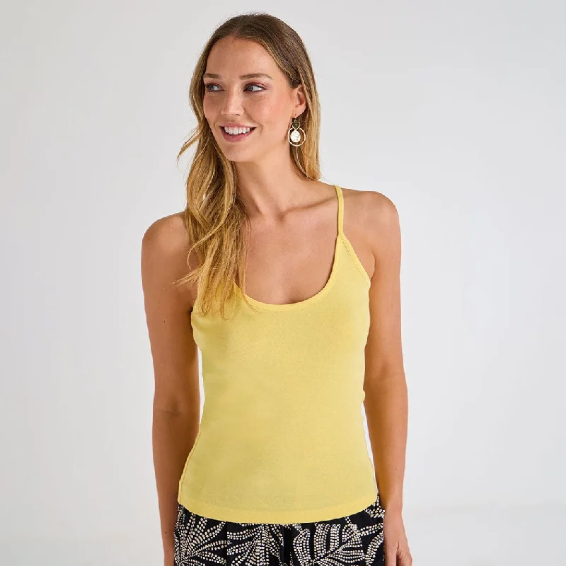 Ladies Lemon Drop Strappy Vest