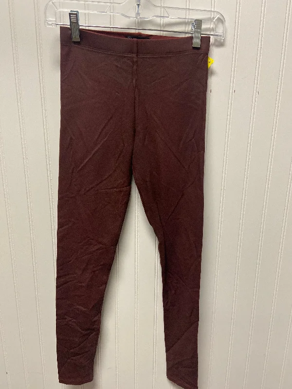 Pants Leggings By Cmb In Maroon, Size: 0