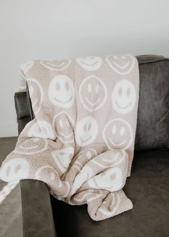 Happy Face Throw Blanket