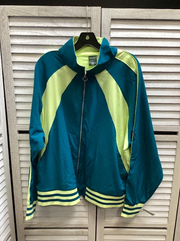 Athletic Jacket By Tek Gear In Teal, Size: 2x