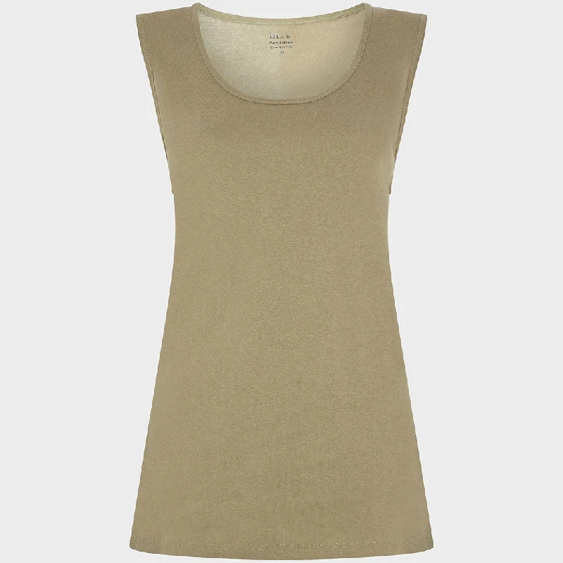 Ladies Desert Flower Crew Neck Vest