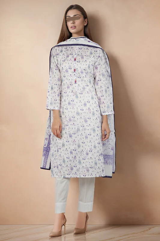 Printed Cambric Stitched 2 Piece (Shirt/Dupatta)