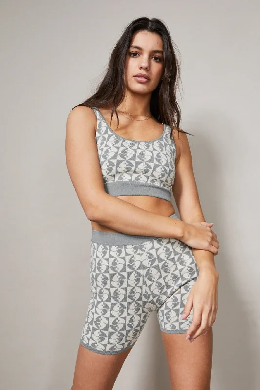 Jacquard Crop Top