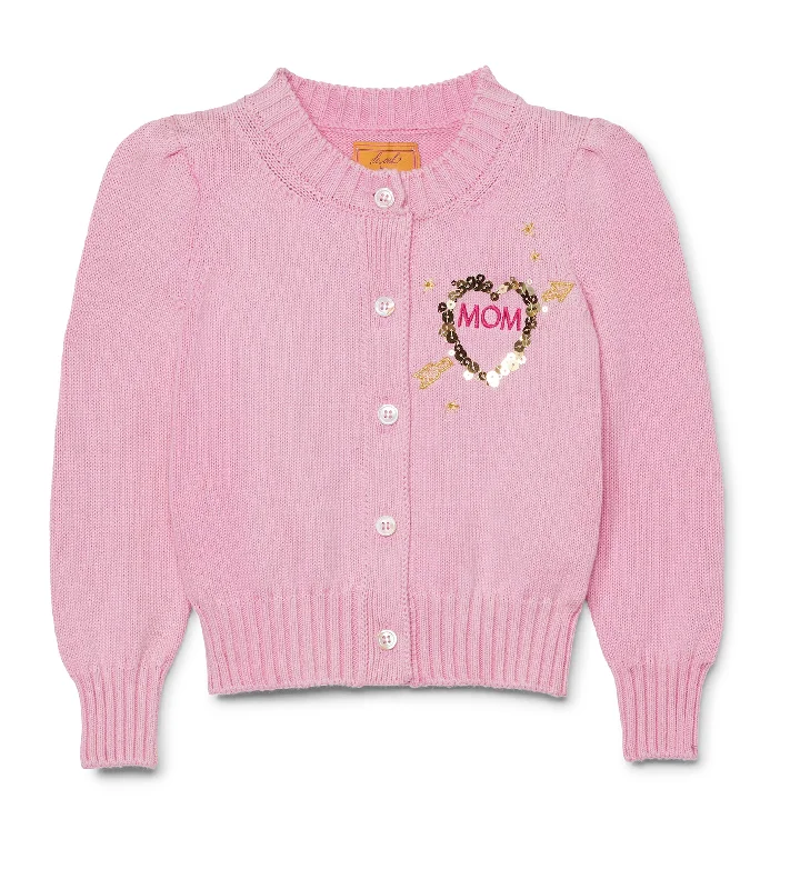 Kids Cotton Puff Sleeve Laursie Cardigan