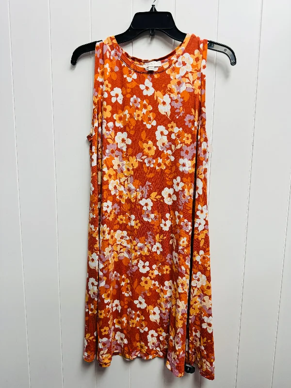 Dress Casual Short By Loft In Orange, Size: M