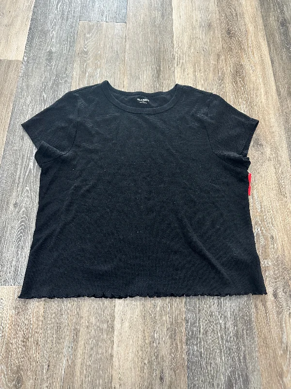 Black Top Short Sleeve Old Navy, Size 2x