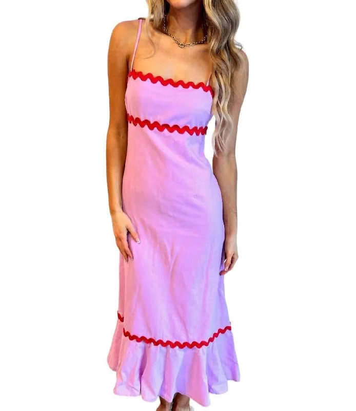 Fallon Maxi Dress In Pink