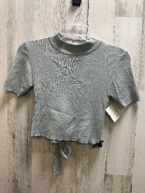 Grey Top Short Sleeve Zara, Size M