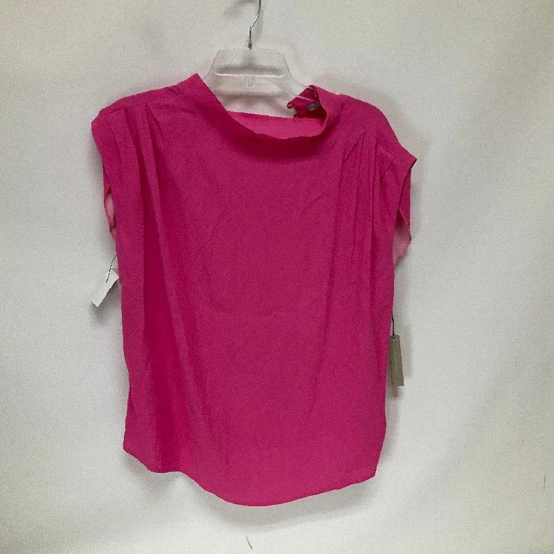 Pink Top Short Sleeve Tart, Size M