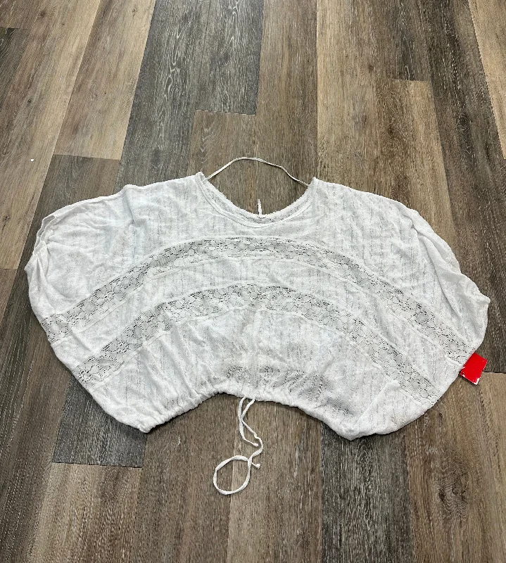 White Top Short Sleeve Free People, Size Xs