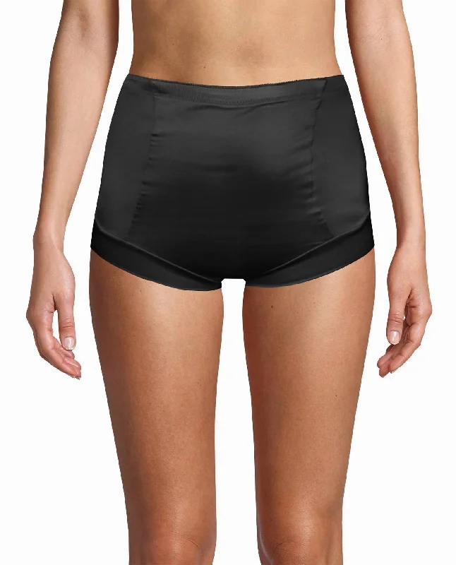 2-Pack Shiny Micro High Waisted Shaping Briefs In Dune Dust And Black