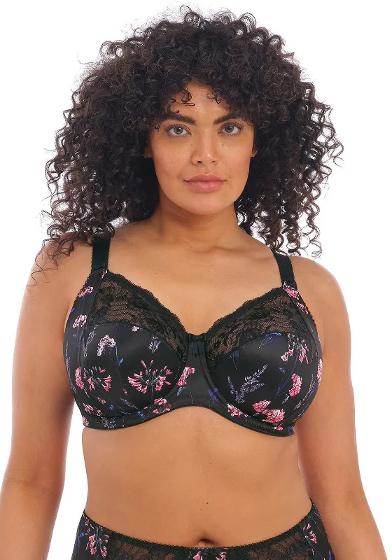 ELomi Morgan Full Cup Bra, Black Floral