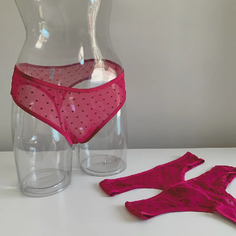 Fuchsia Polka Dot Panty