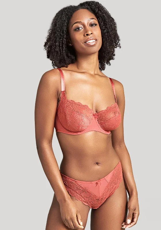 Panache Imogen Balconette Bra, Garnet Rose