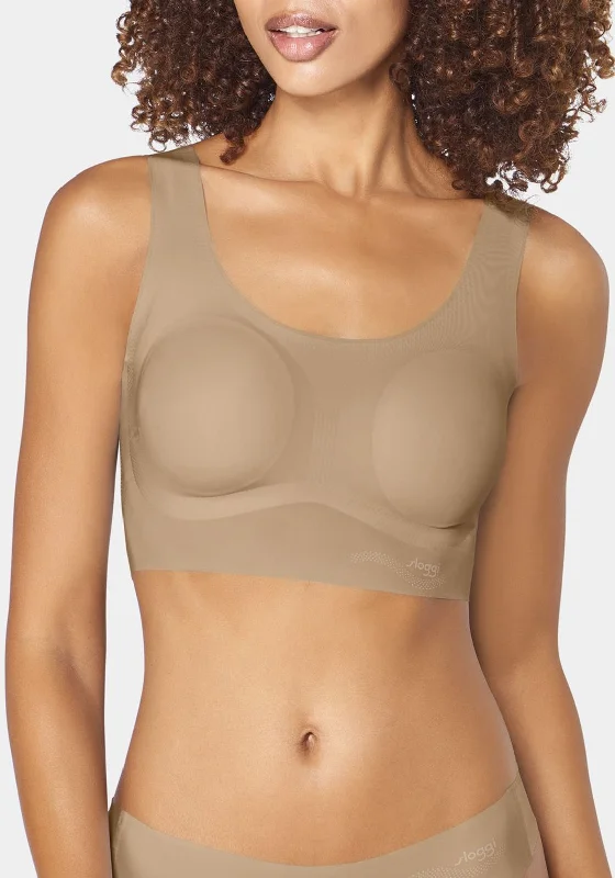 Sloggi Zero Feel Longline Bralette, Cognac Nude